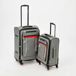 Nautica Grey Pioneer Suitcases