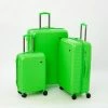 Portland Lime Fine Rib Hardshell Suitcases