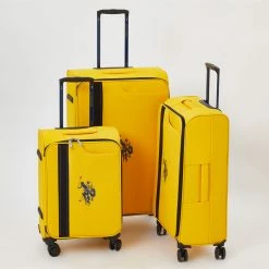 US Polo Assn Yellow Champion Cup Suitcases