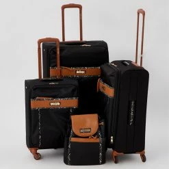 DKNY Black & Brown Snakecharmer Suitcases
