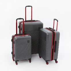 Original Penguin Charcoal Pinor Hardshell Suitcases