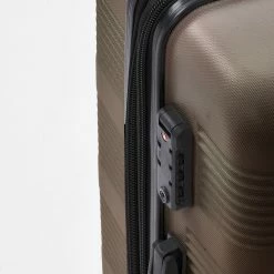Calpak Brown Caribou Ribbed Suitcases -Cheap Luggage Sales Shop 10171235 large wl 03