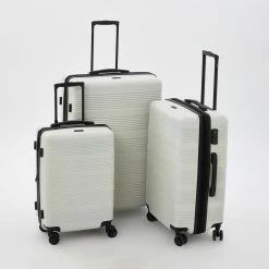 Calpak Birch White Indio Hardshell Suitcases