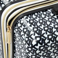 DKNY Black & White Hardshell Suitcases -Cheap Luggage Sales Shop 10183613 large wl 03