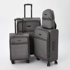DKNY Grey Vintage Signature Suitcases