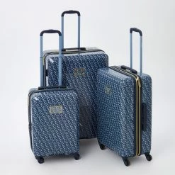 DKNY Blue Branded Hardshell Suitcases
