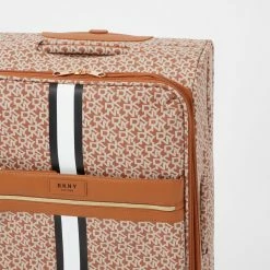 DKNY Brown Monogram Logo Suitcases -Cheap Luggage Sales Shop 10186222 large wl 03