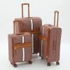 DKNY Red Monogram Logo Suitcases