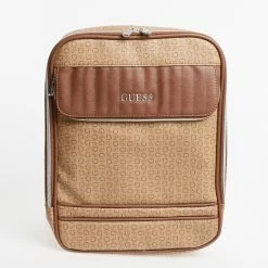 Guess Mocha Fairbault Logo Backpack