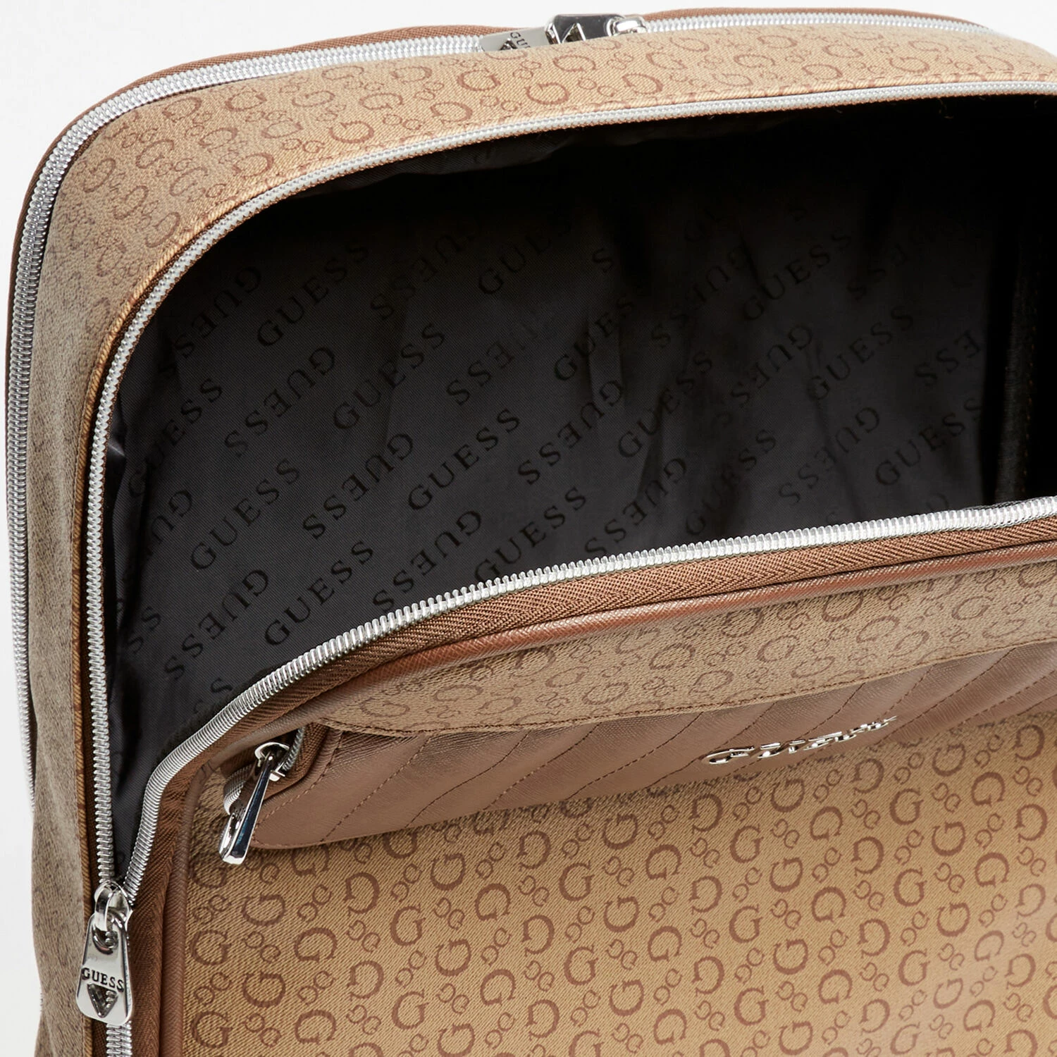 Guess Mocha Fairbault Logo Backpack 3 Guess Mocha Fairbault Logo Backpack - Image 3