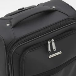 BCBG Max Azria Black Grained Softshell Suitcases -Cheap Luggage Sales Shop 10205306 large wl 03