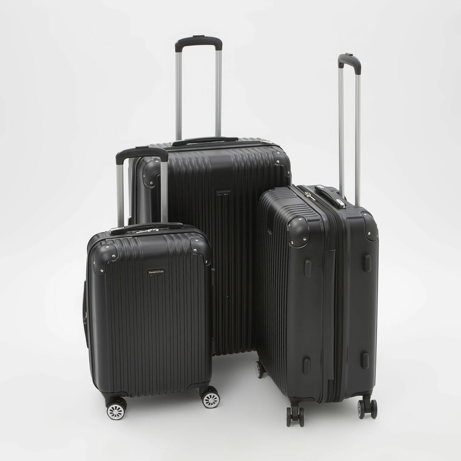 Traveler's Choice Black Charvi III Hardshell Suitcases 1 Traveler's Choice Black Charvi III Hardshell Suitcases