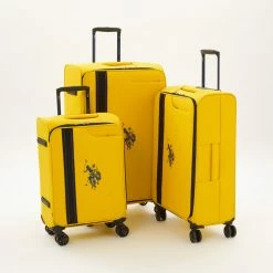 US Polo Assn Yellow Champion Cup Suitcases