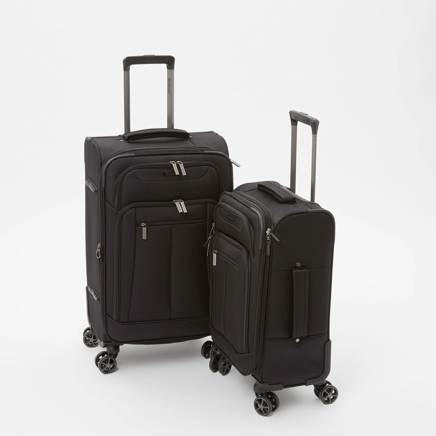 Brookstone Black Sander Softshell Suitcase 1 Brookstone Black Sander Softshell Suitcase