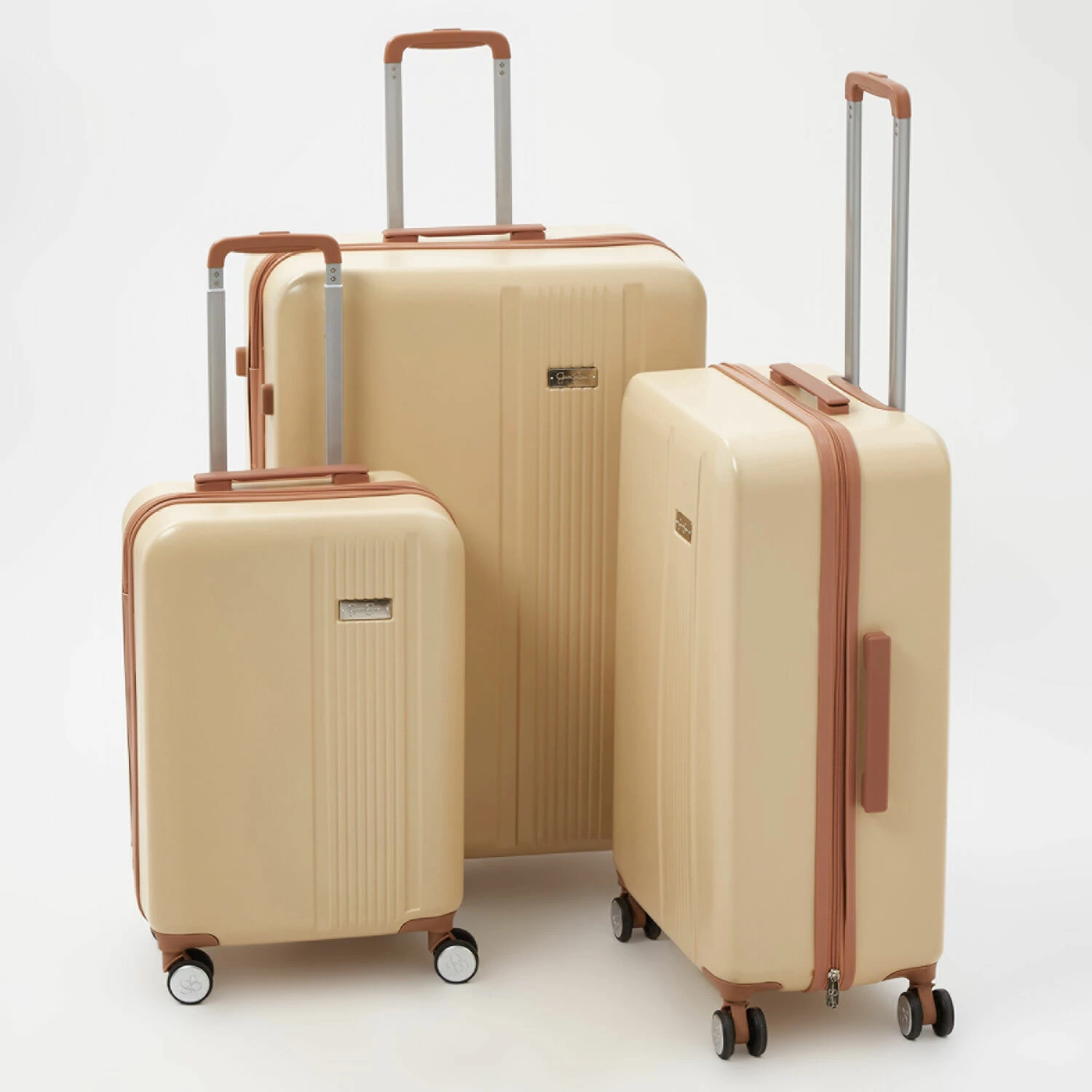 Jessica Simpson Khaki Metro Hardshell Suitcases 1 Jessica Simpson Khaki Metro Hardshell Suitcases