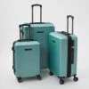 Swiss Brand Sea Green Textured Suitcases