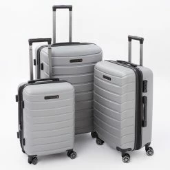 Swiss Brand Grey Nashville Hardshell Suitcases