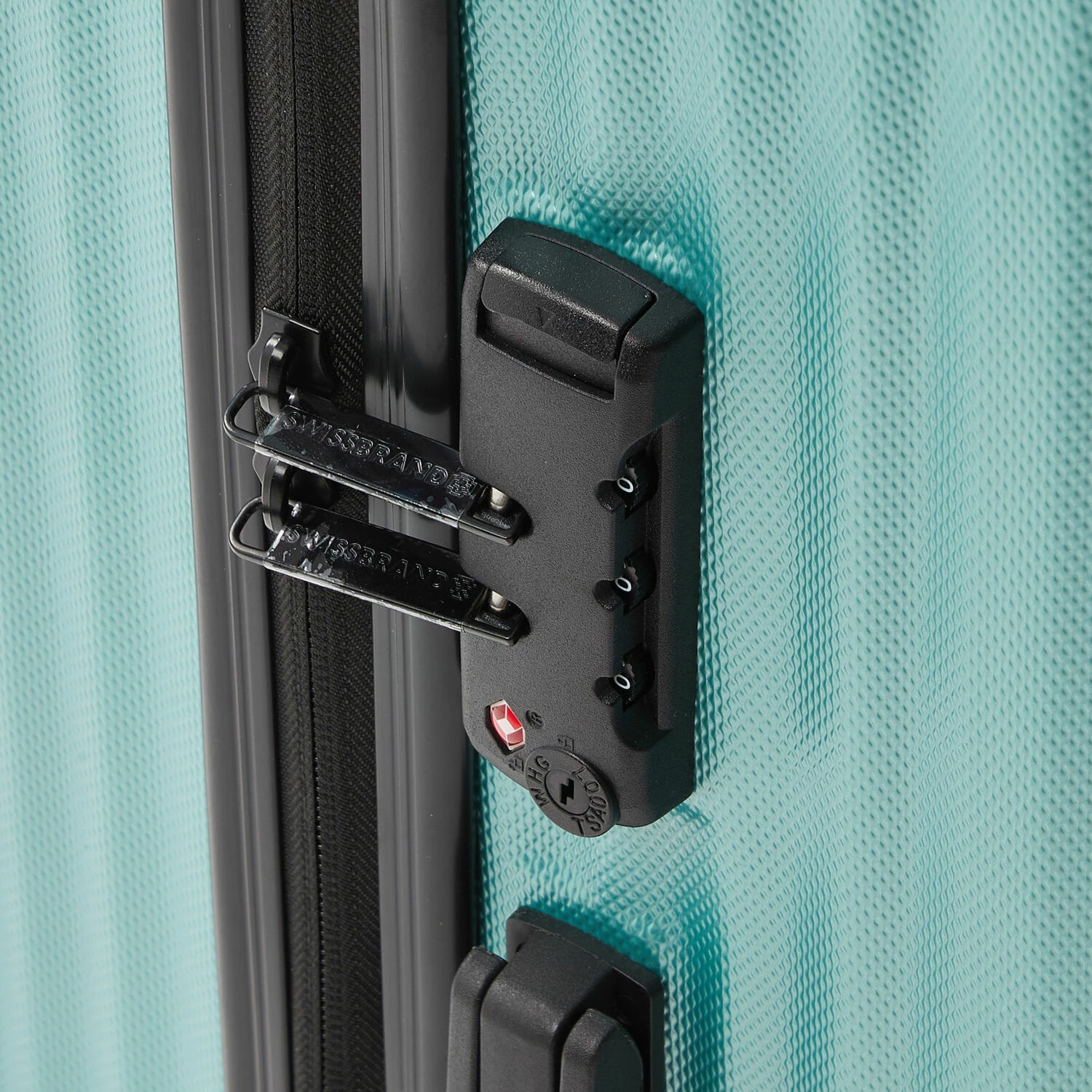 Swiss Brand Large Sea Green Riga 2 Suitcase 3 Swiss Brand Large Sea Green Riga 2 Suitcase - Image 3