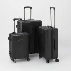 Swiss Brand Black Riga 2 Suitcases
