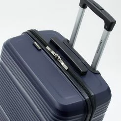 Endeavour Midnight Blue Ribbed Shell Suitcases -Cheap Luggage Sales Shop 10214287 large wl 03