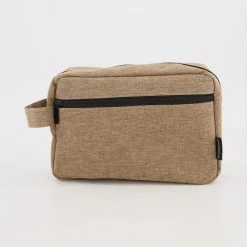 Brookstone Brown Zip Toiletry Bag