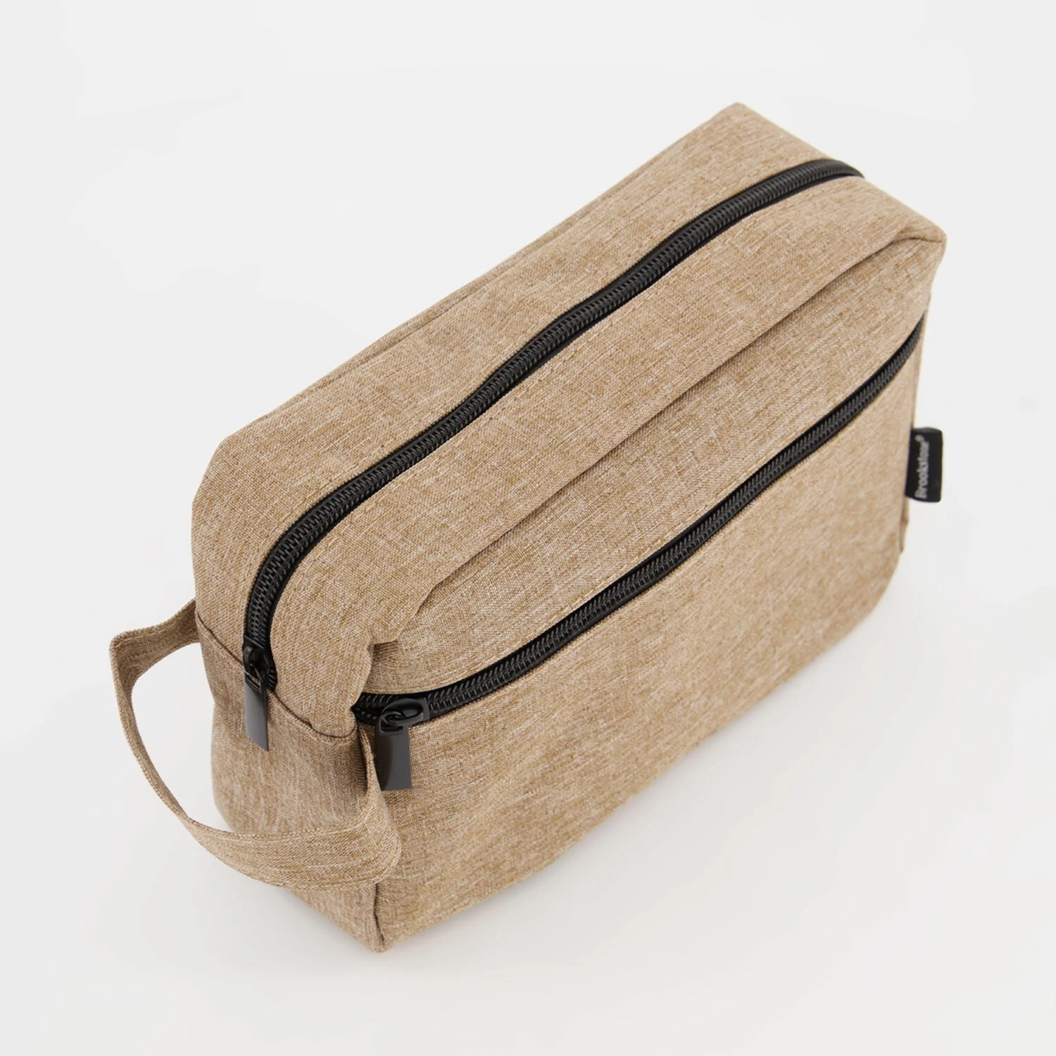 Brookstone Brown Zip Toiletry Bag 2 Brookstone Brown Zip Toiletry Bag - Image 2