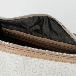 Guess White Monogram Logo Weekend Bag -Cheap Luggage Sales Shop 10216170 large wl 03