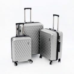 Rock Silver Allure Hardshell Suitcases