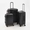 Original Penguin Black Crimson Hardshell Suitcases