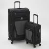Perry Ellis Black Stonehaven Softshell Suitcases