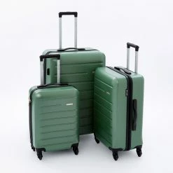 Pierre Cardin Green Voyage Hardshell Suitcases