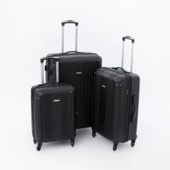 Gino Ferrari Black Volar Hardshell Suitcases