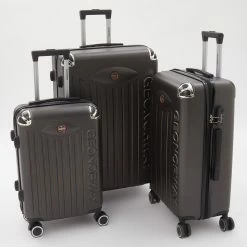 Geonorway Expedition Dark Grey Hardshell Spinner Suitcases