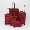 Qubed Red Torus Suitcases