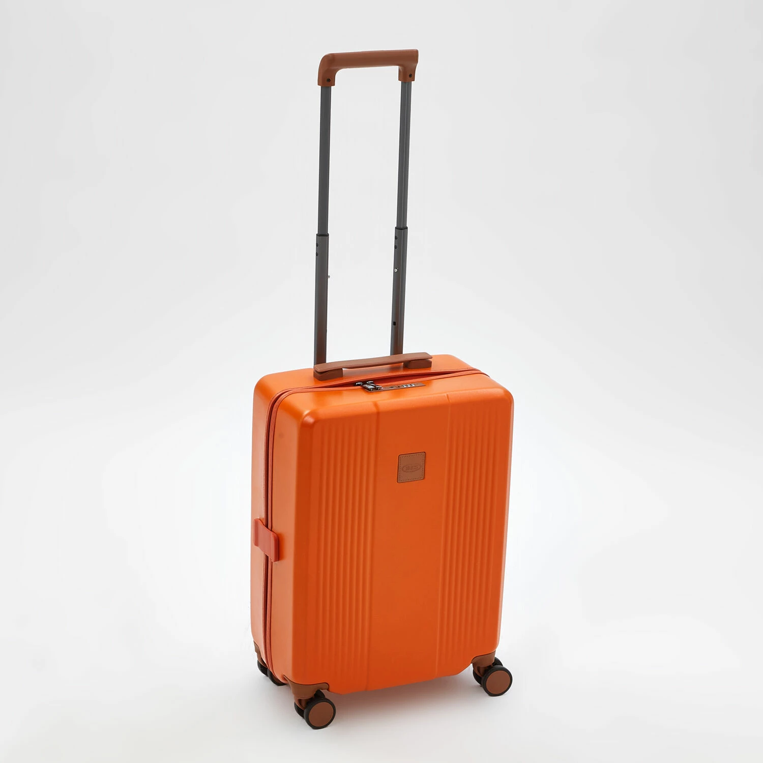 Brics Small Orange Hardshell Suitcase 55cm 1 Brics Small Orange Hardshell Suitcase 55cm