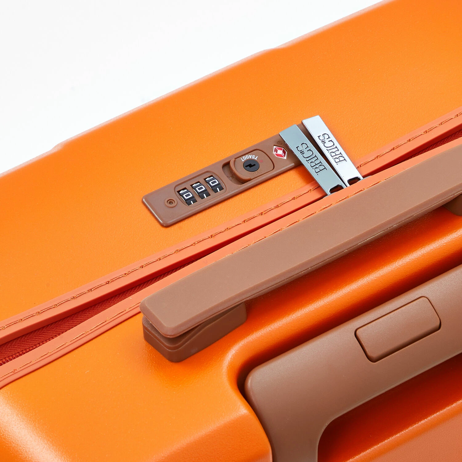 Brics Small Orange Hardshell Suitcase 55cm 3 Brics Small Orange Hardshell Suitcase 55cm - Image 3