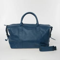 Ashwood Navy Leather Gilestie Bag