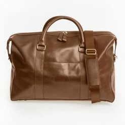 Ashwood Brown Leather Weekend Bag