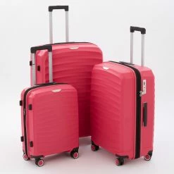 Rock Pink Sunwave Hardshell Suitcases