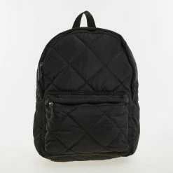 Urban Originals Black Quilted Backpack