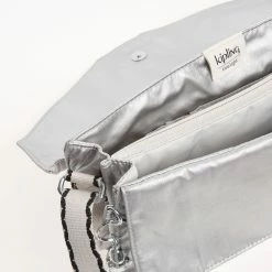 Kipling Silver Metallic Yamila Crossbody Bag 5 Kipling Silver Metallic Yamila Crossbody Bag -Cheap Luggage Sales Shop 11039737 large wl 03