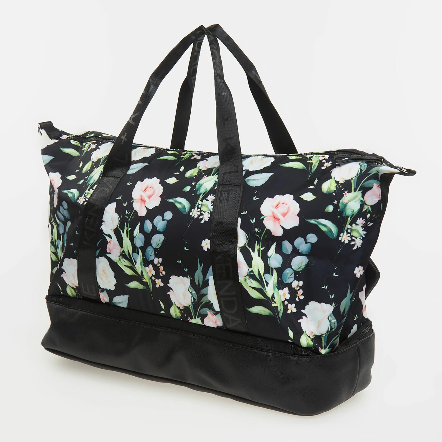 Kendall & Kylie Black Floral Print Tote Bag 2 Kendall & Kylie Black Floral Print Tote Bag - Image 2