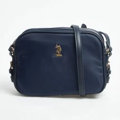 US Polo Assn Navy Logo Cross Body Bag
