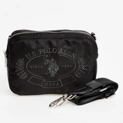 US Polo Assn Black Cross Body Bag