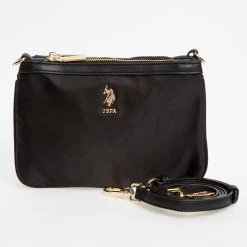 US Polo Assn Black Houston Cross Body Bag