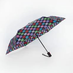 Steve Madden Multicolour Logo Pattern Umbrella