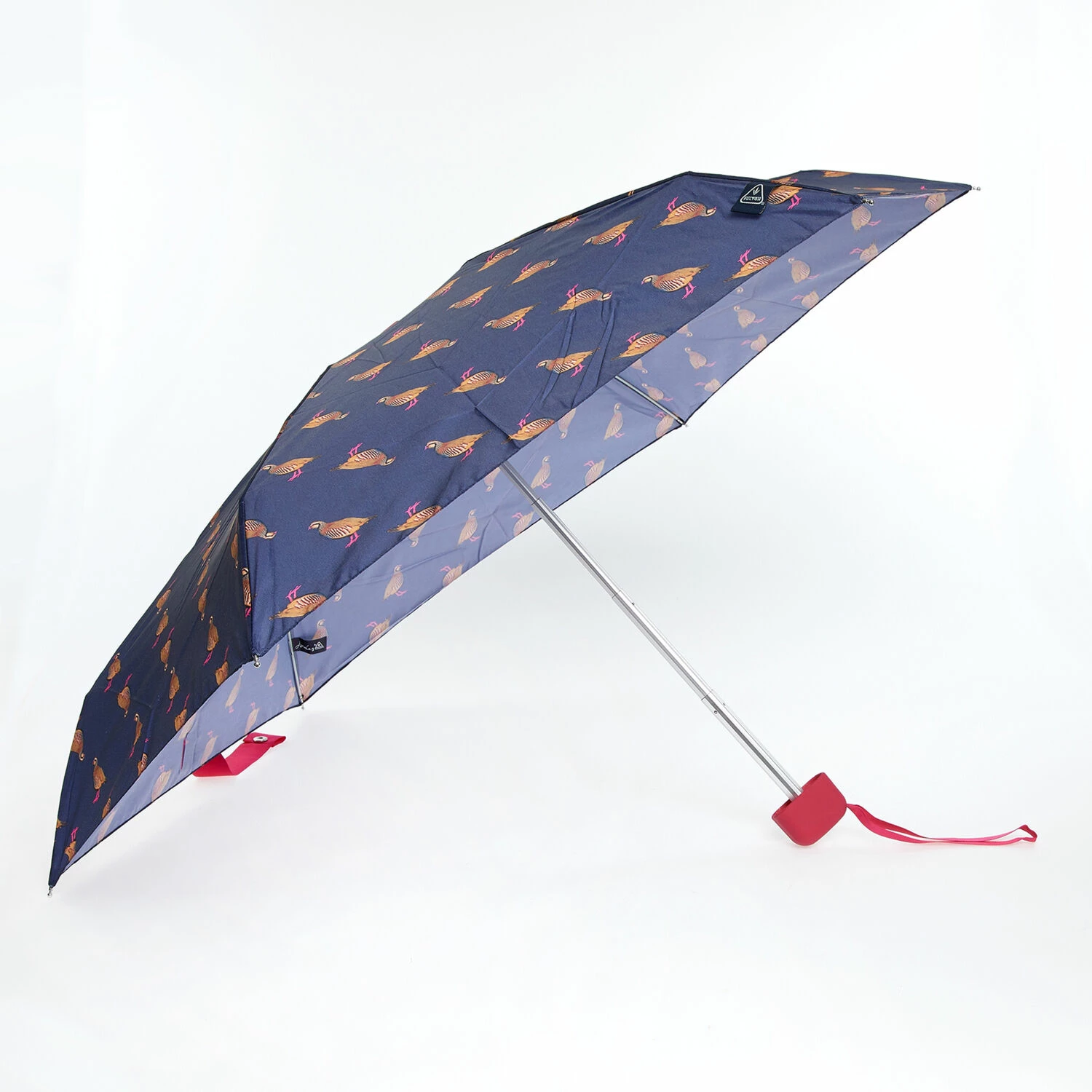 Joules Navy Partridge Design Umbrella 1 Joules Navy Partridge Design Umbrella