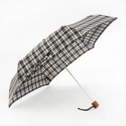Fulton Black & White Checked Pattern Umbrella