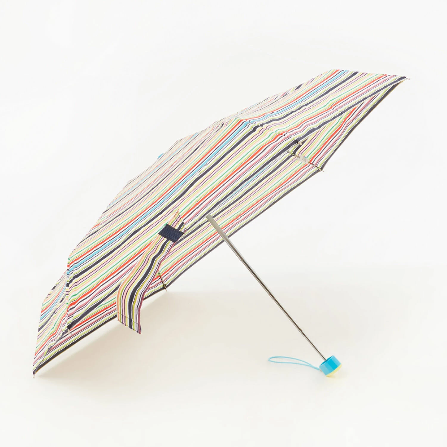 Totes Multicolour Striped Compact Umbrella 1 Totes Multicolour Striped Compact Umbrella