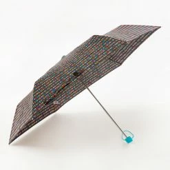 Totes Multicolour Dash Pattern Compact Umbrella